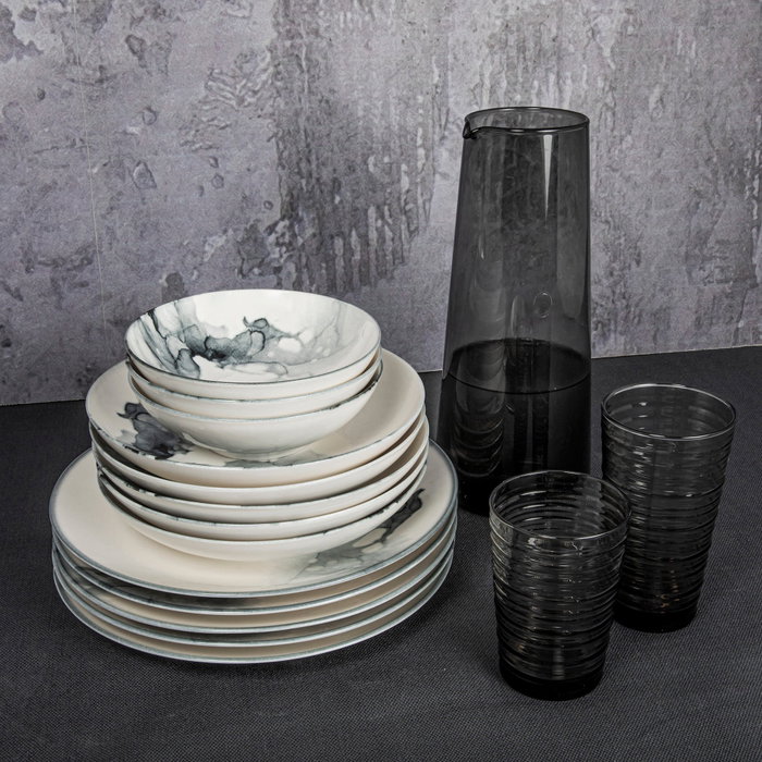 Hermia Vajilla de 24 Piezas Multicolor en Porcelana